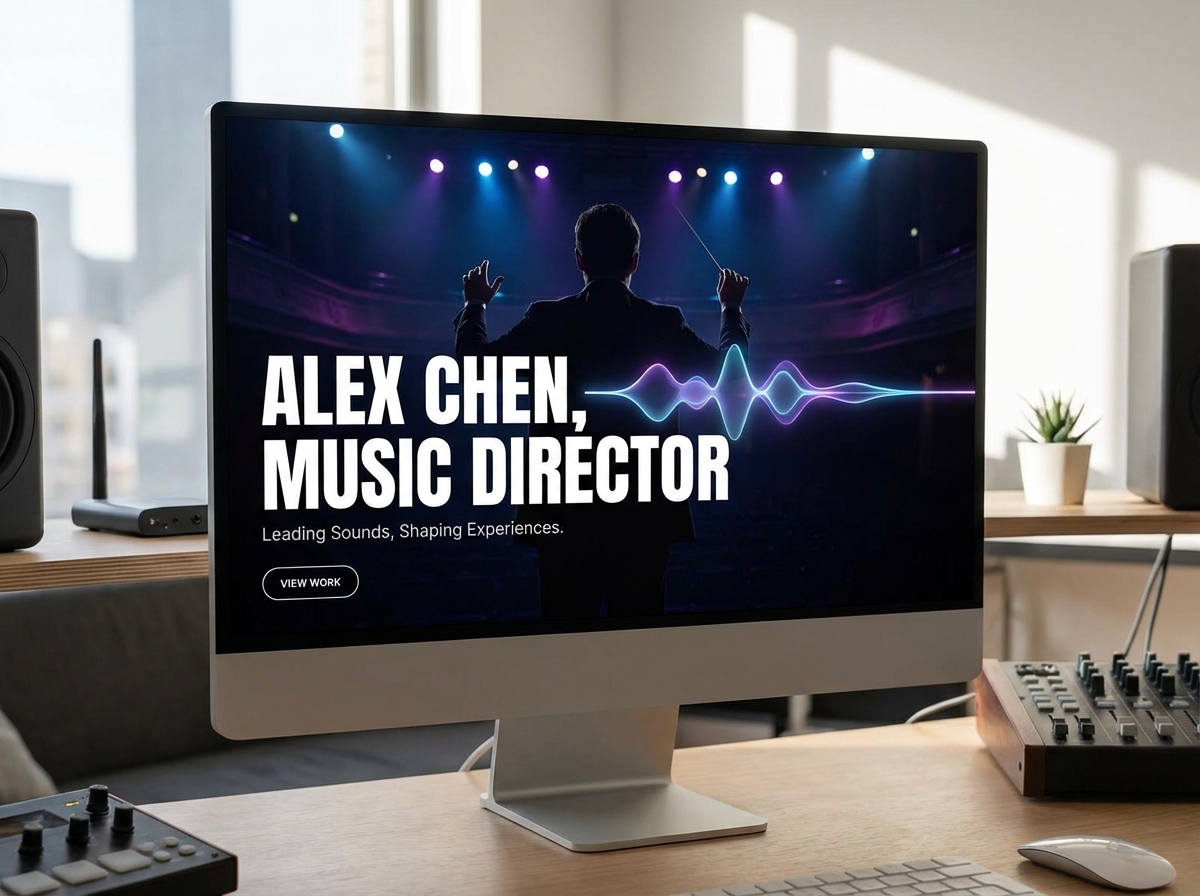 Build Your Dynamic Music Director Portfolio website preview