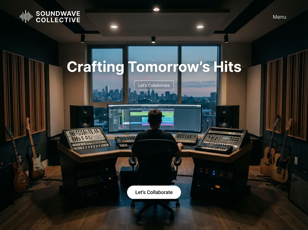 Build Your Powerful Online Presence as a Music Producer website preview