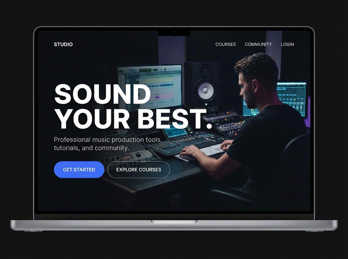 Build Your Sound with a Professional Music Production Website website preview