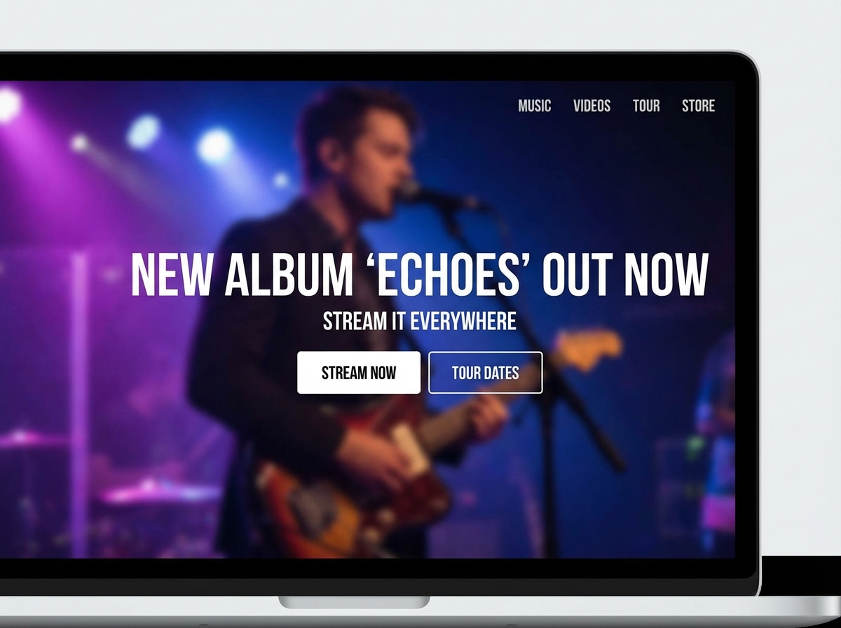 Build a Stunning Online Presence for Every Musician website preview