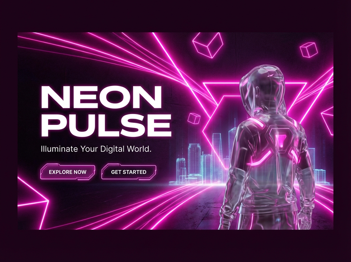 Unleash Your Vision with a Striking Neon Pink Website website preview