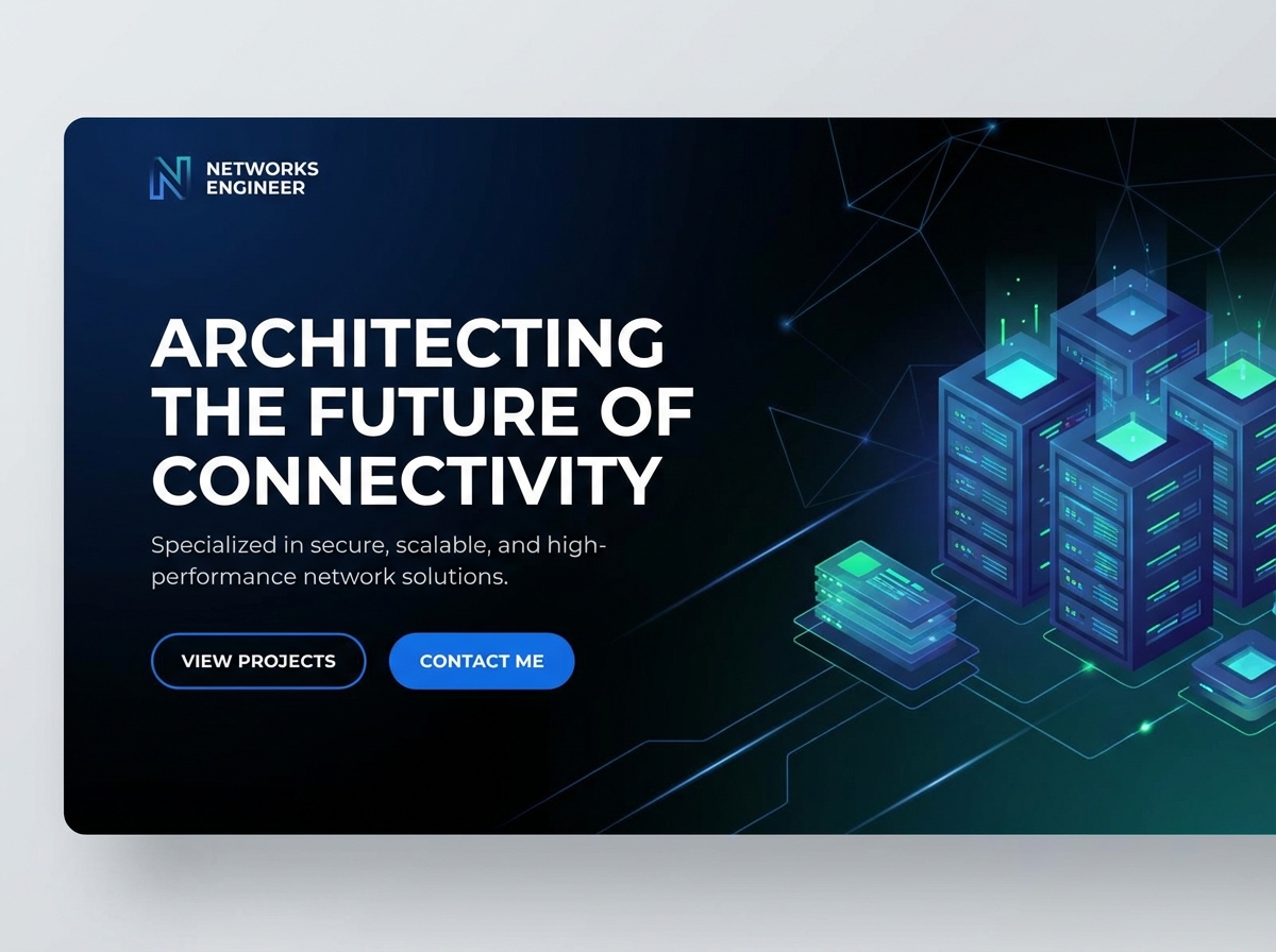 Build Your Professional Network Engineer Portfolio Website website preview
