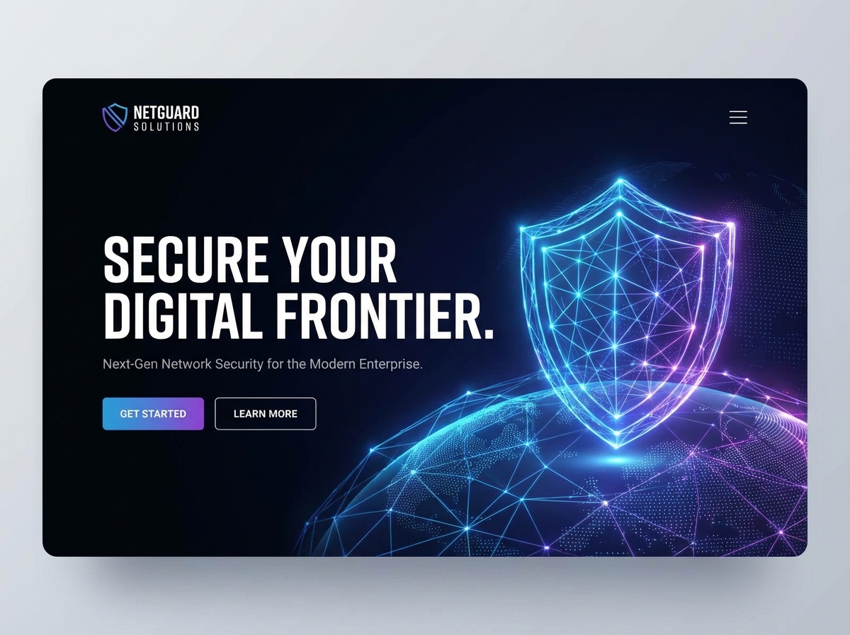 Build High-Performance Websites for Your Cybersecurity Services with Grigora website preview