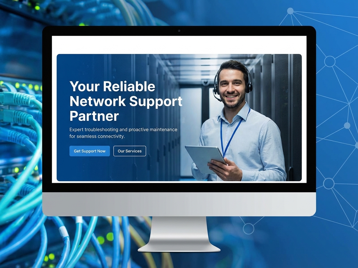 Build Your Professional Network Support Technician Website website preview