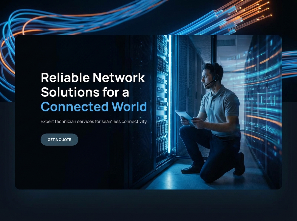 Build Your Professional Network Technician Website website preview