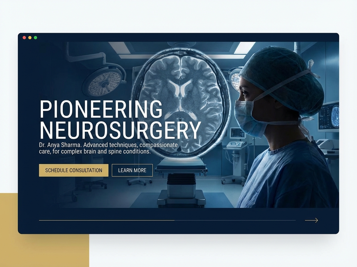 Build Your Premier Neurosurgery Website Today website preview