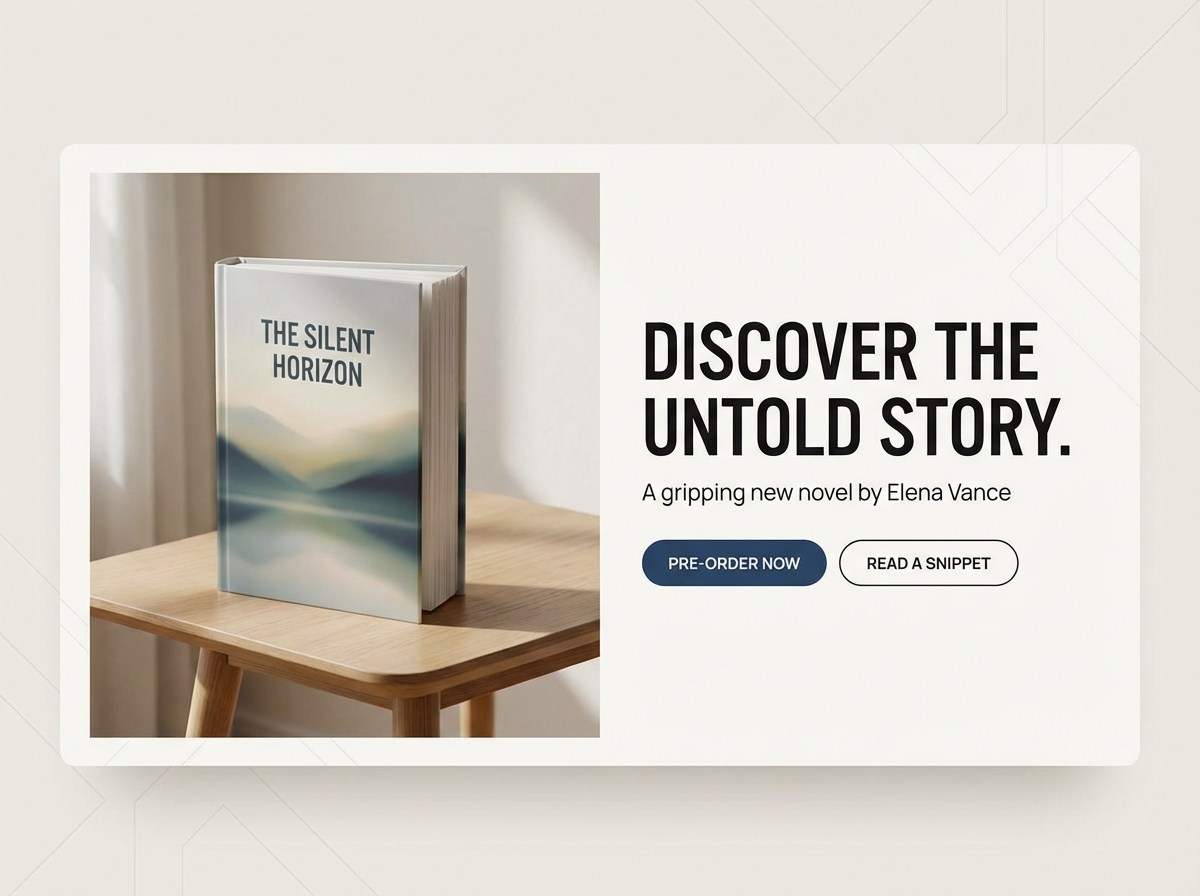 Launch Your Next Bestseller with a Stunning New Book Website website preview
