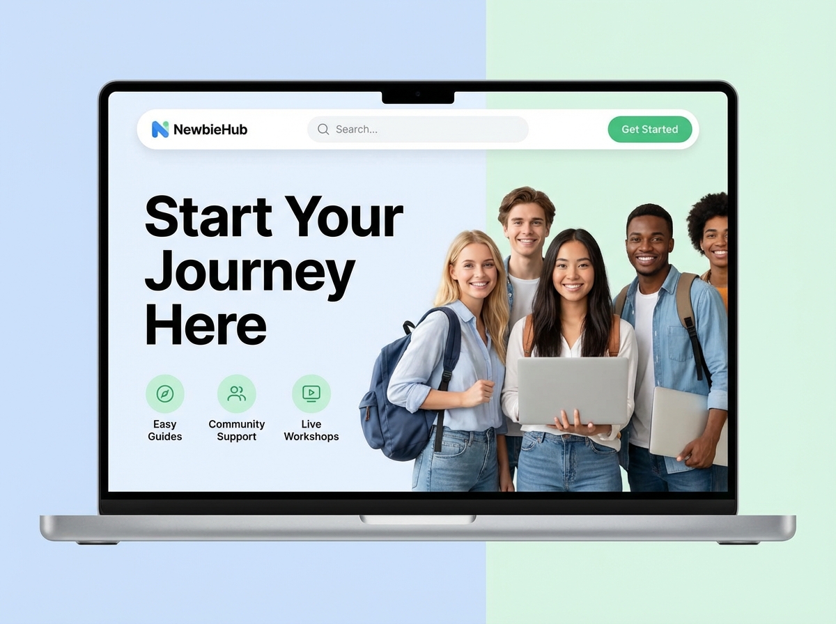 Launch Your First Website – The Easy Way for Newbies website preview