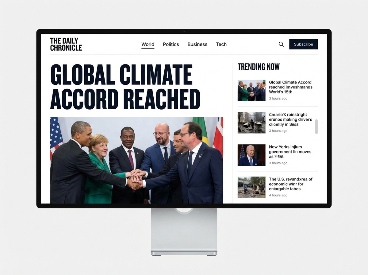 Launch Your Modern, Engaging News Website website preview