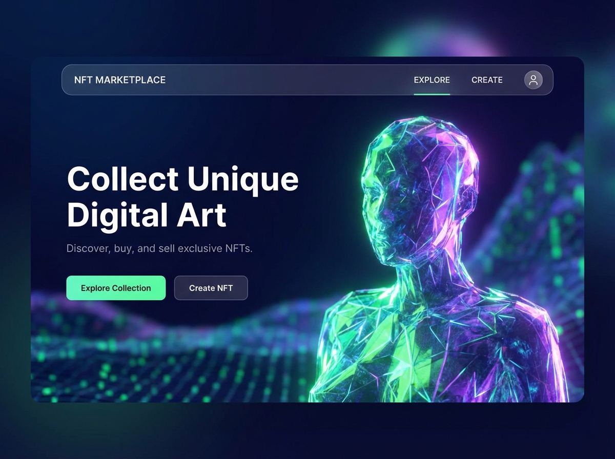 Build Your Stunning NFT Portfolio Website website preview
