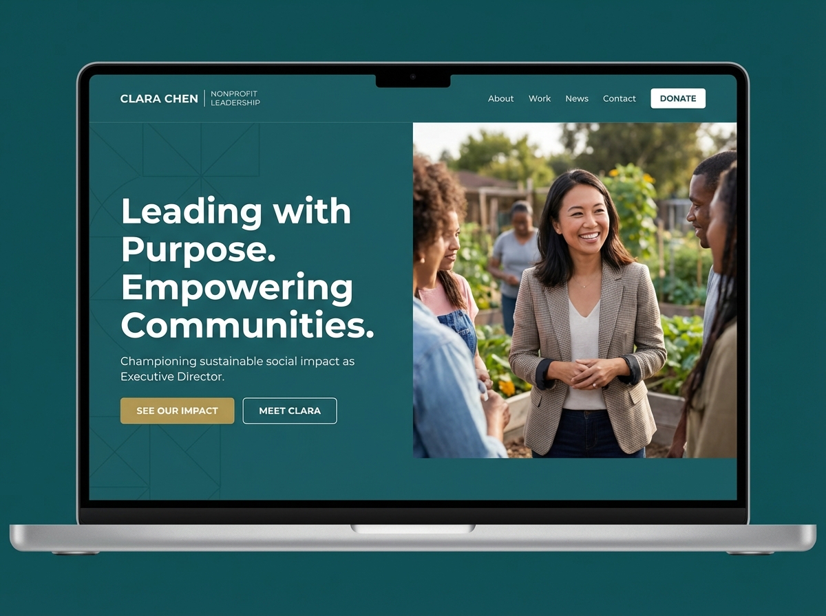 Empower Your Mission: The Premier Website Builder for Nonprofit Executive Directors website preview