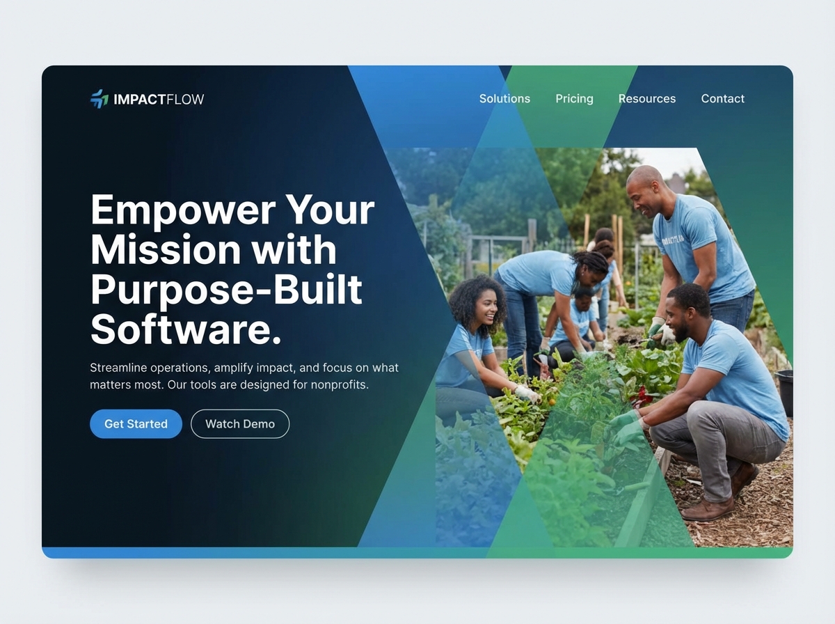 Build Your Mission-Driven Website with Leading Nonprofit Software website preview