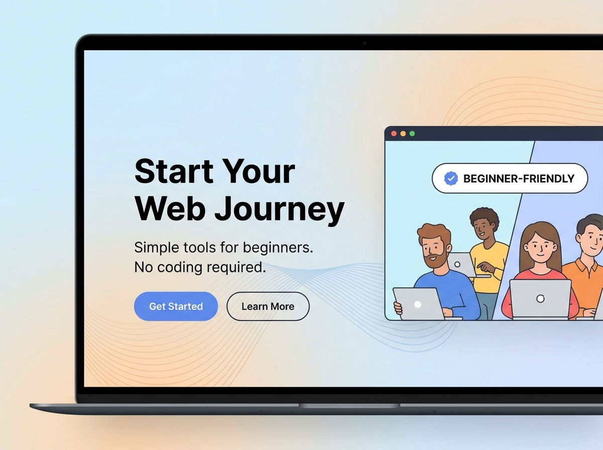 Your First Website, Made <span class='gradient-text'>Effortless</span> website preview