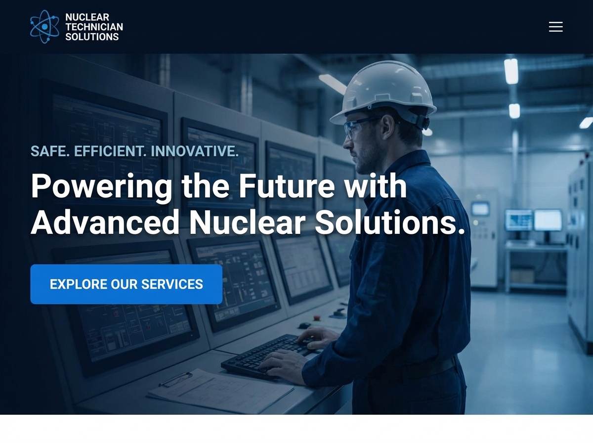 Build a Powerful Online Presence for Every Nuclear Technician website preview