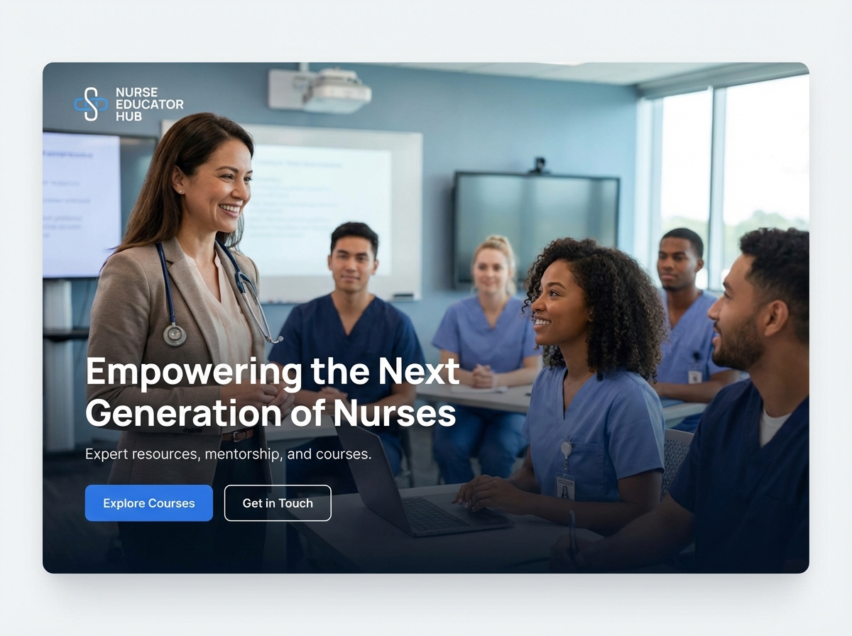 Build Your Authority Online as a Certified Nurse Educator website preview