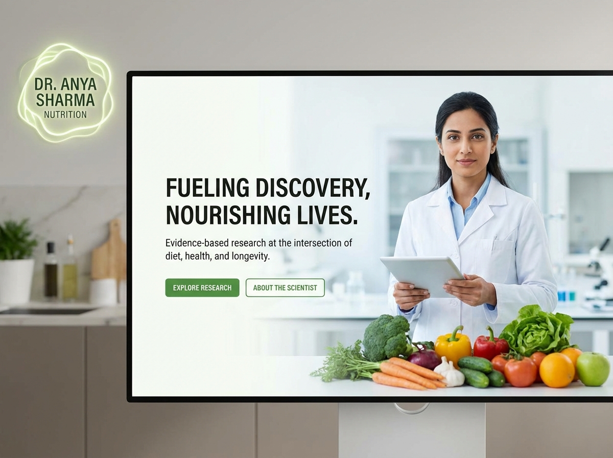 Build Your Professional Nutrition Researcher Website website preview
