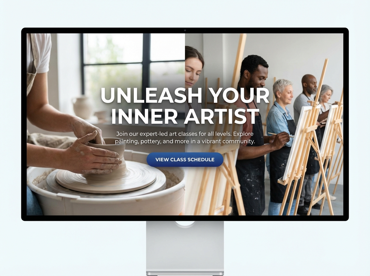 Launch Your Art Class Website That Truly Converts website preview