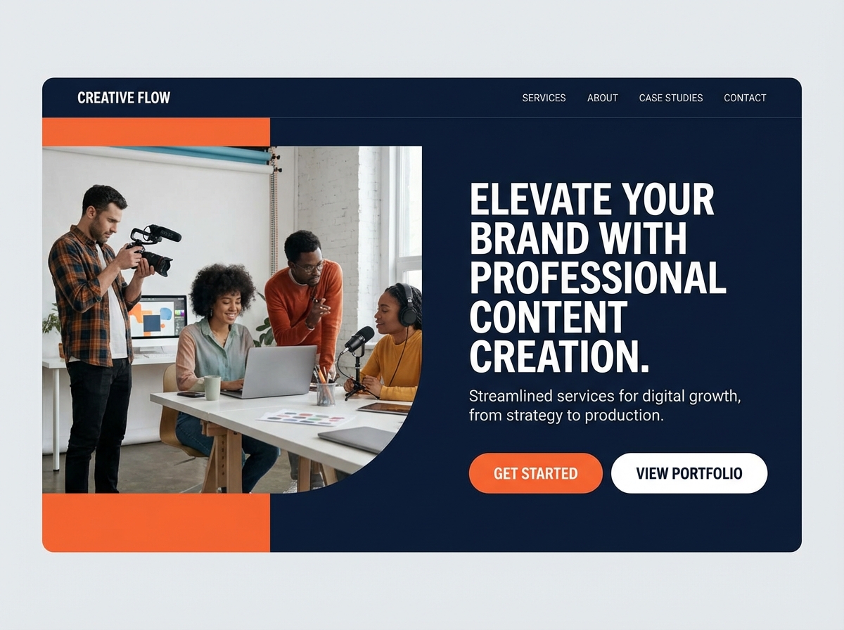 Launch Your Top-Tier Online Content Creation Services Website website preview