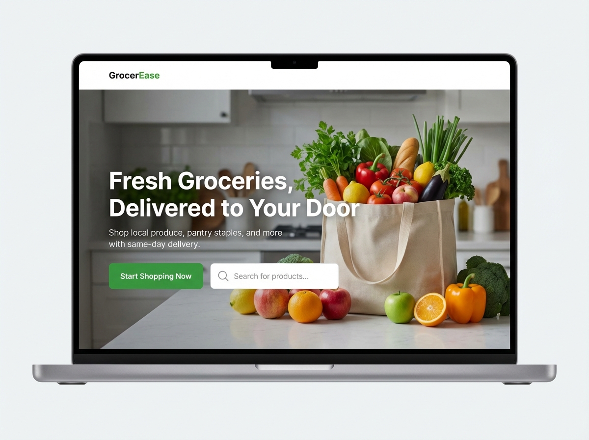 Build Your Own Fast & Flexible Online Grocery Shopping Platform website preview