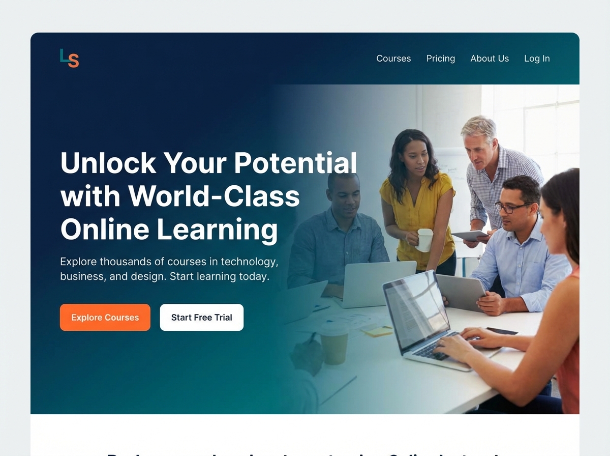 Build Your Own Dynamic Online Learning Platform website preview