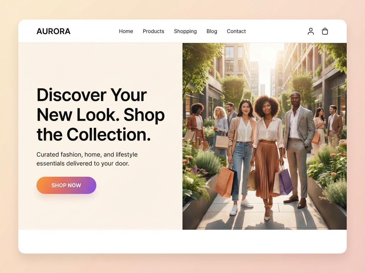 Launch Your Own Online Store with Ease website preview