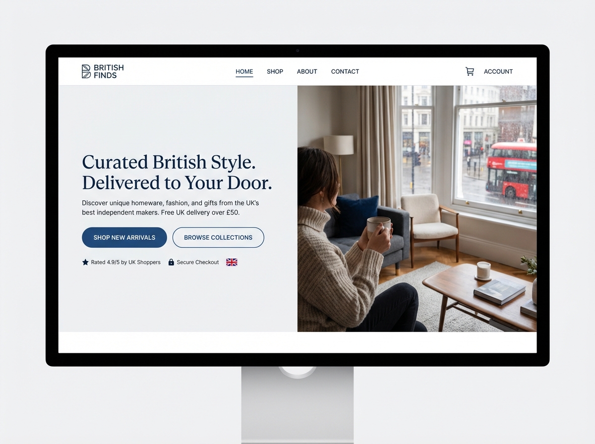 Build a Stunning Online Store for Your UK Business website preview