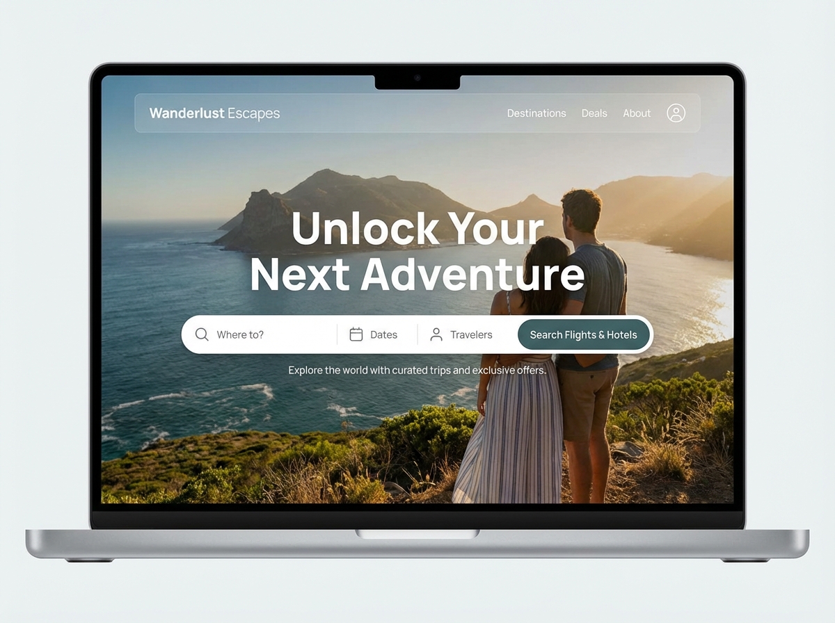 Build Your Online Travel Agency Website with Ease website preview