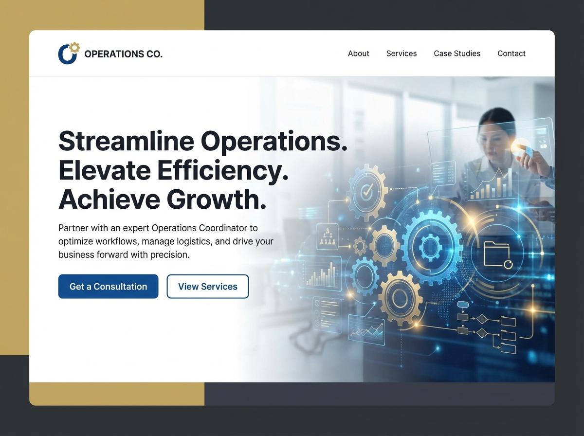 Streamline Your Workflow: The Ultimate Online Portfolio for Operations Coordinator website preview