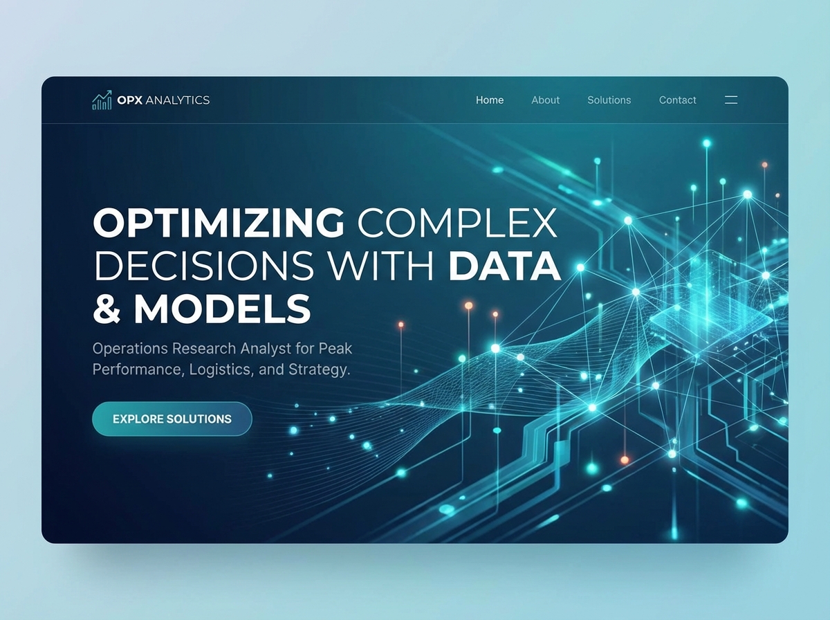 Build a Professional Operations Research Analyst Portfolio website preview