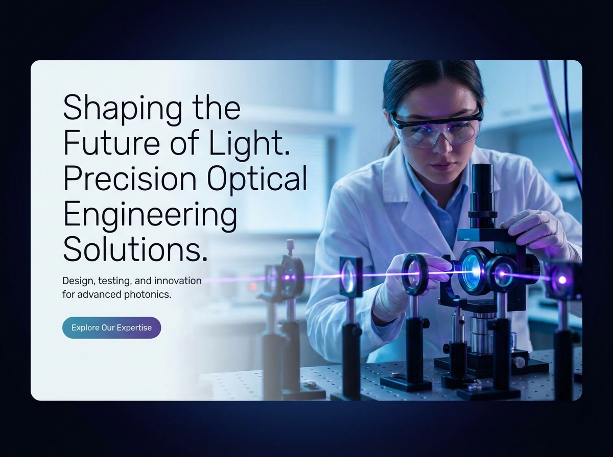 Build a Professional Portfolio with the #1 Optical Engineer Website Builder website preview