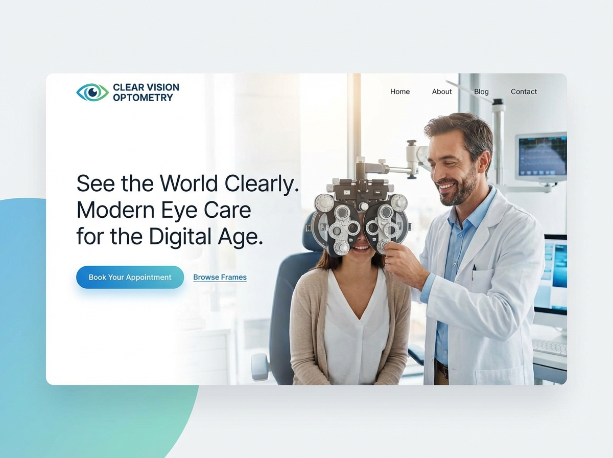 Build Your Premier Optometrist Website Today website preview