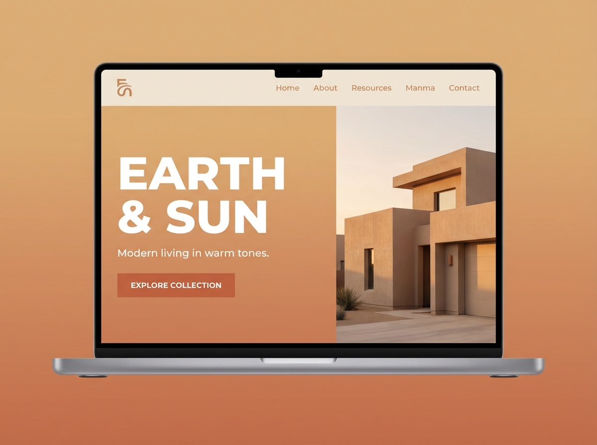 Craft Your Vision with Captivating Orange Tan Color Palettes website preview