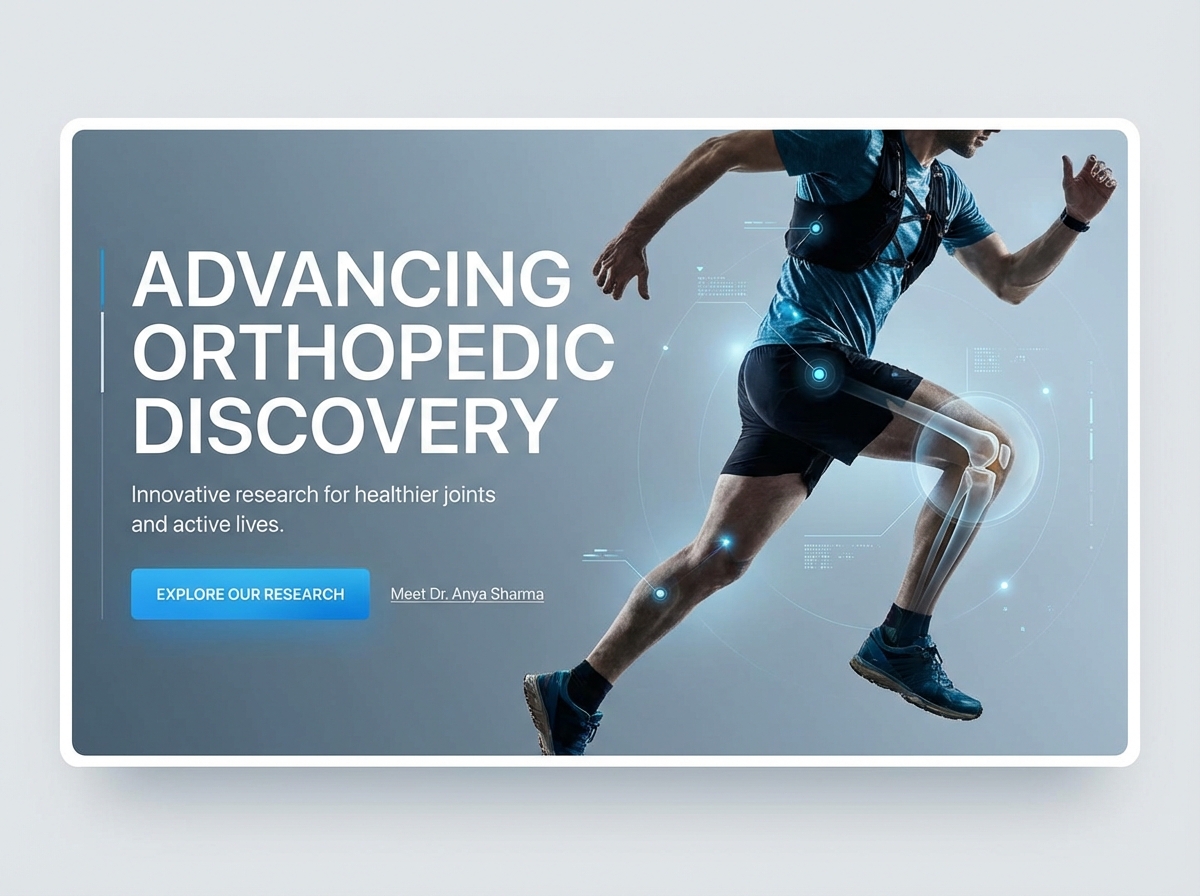 Build Your Professional Orthopedic Researcher Website website preview