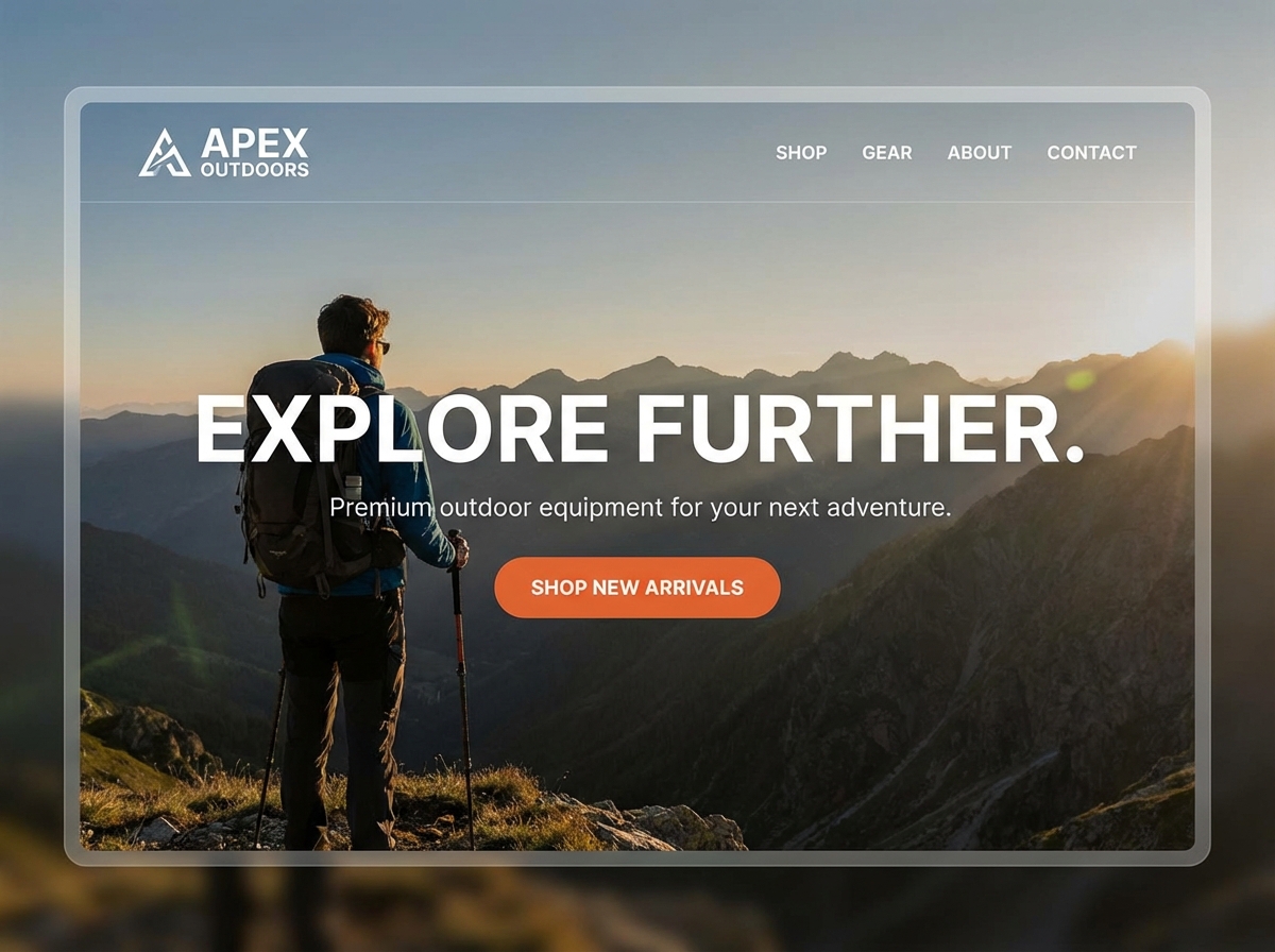 Build Your Outdoor Sports Equipment Website website preview