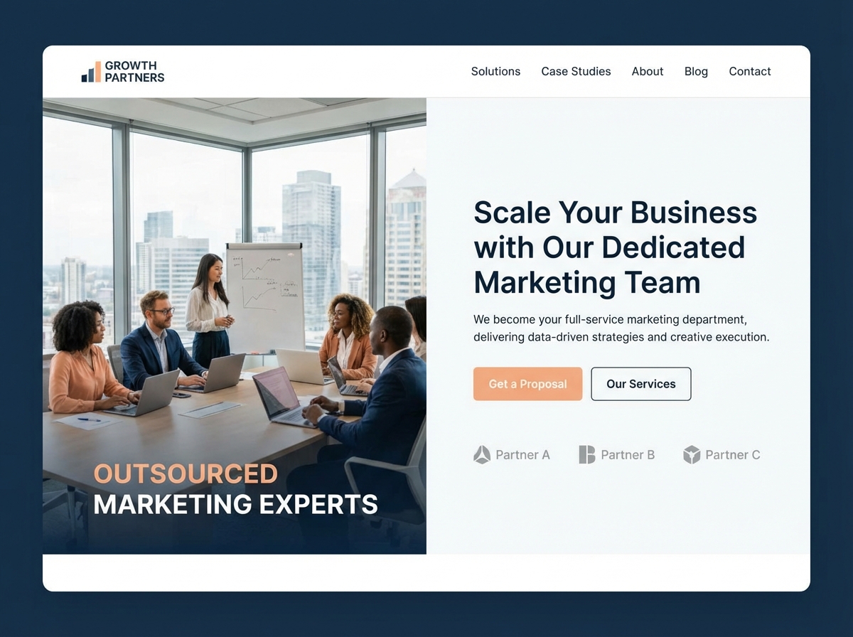 Boost Your Brand with Expert Outsourced Marketing Services website preview