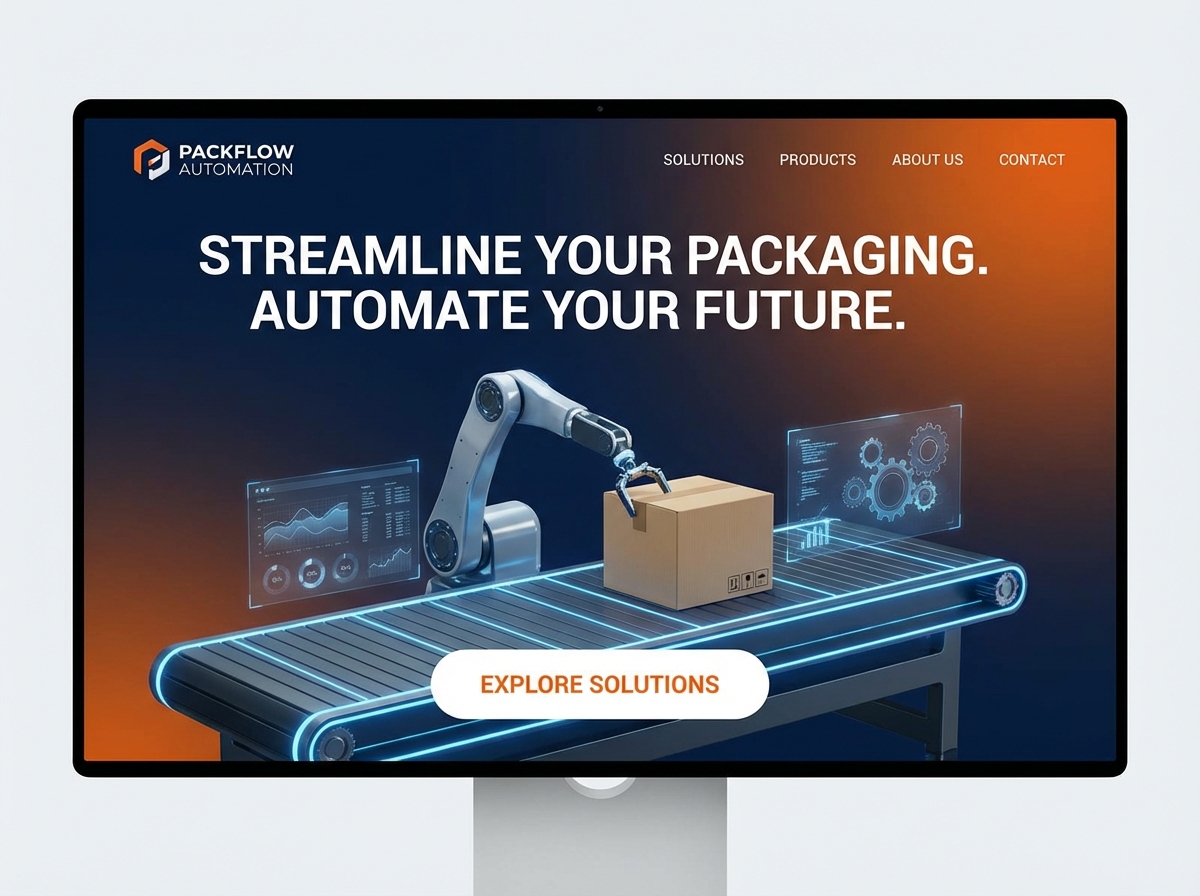 Streamline Your Operations with Automated Packaging website preview