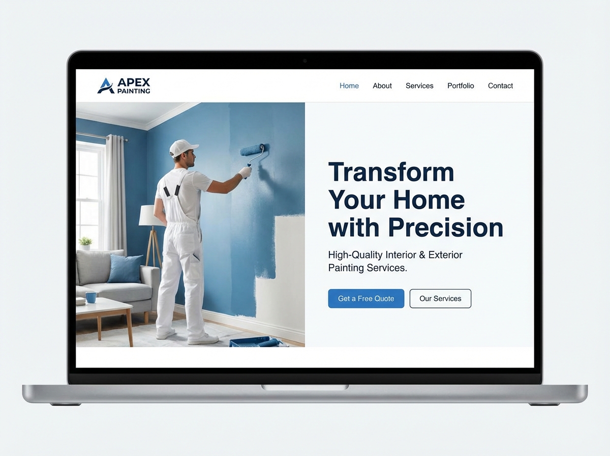 Build Your Premier Online Presence for Your Painting Business website preview