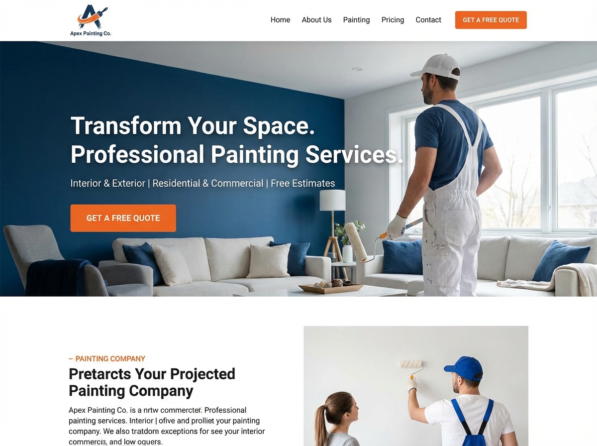 Build a Stunning Online Presence for Your Painting Company website preview
