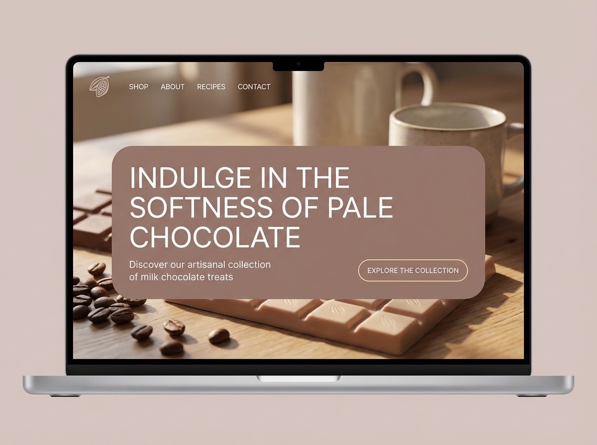 Unleash Your Creativity with Pale Chocolate Color website preview