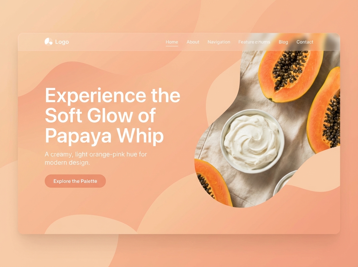 Unleash Your Creativity with Papaya Whip Color website preview