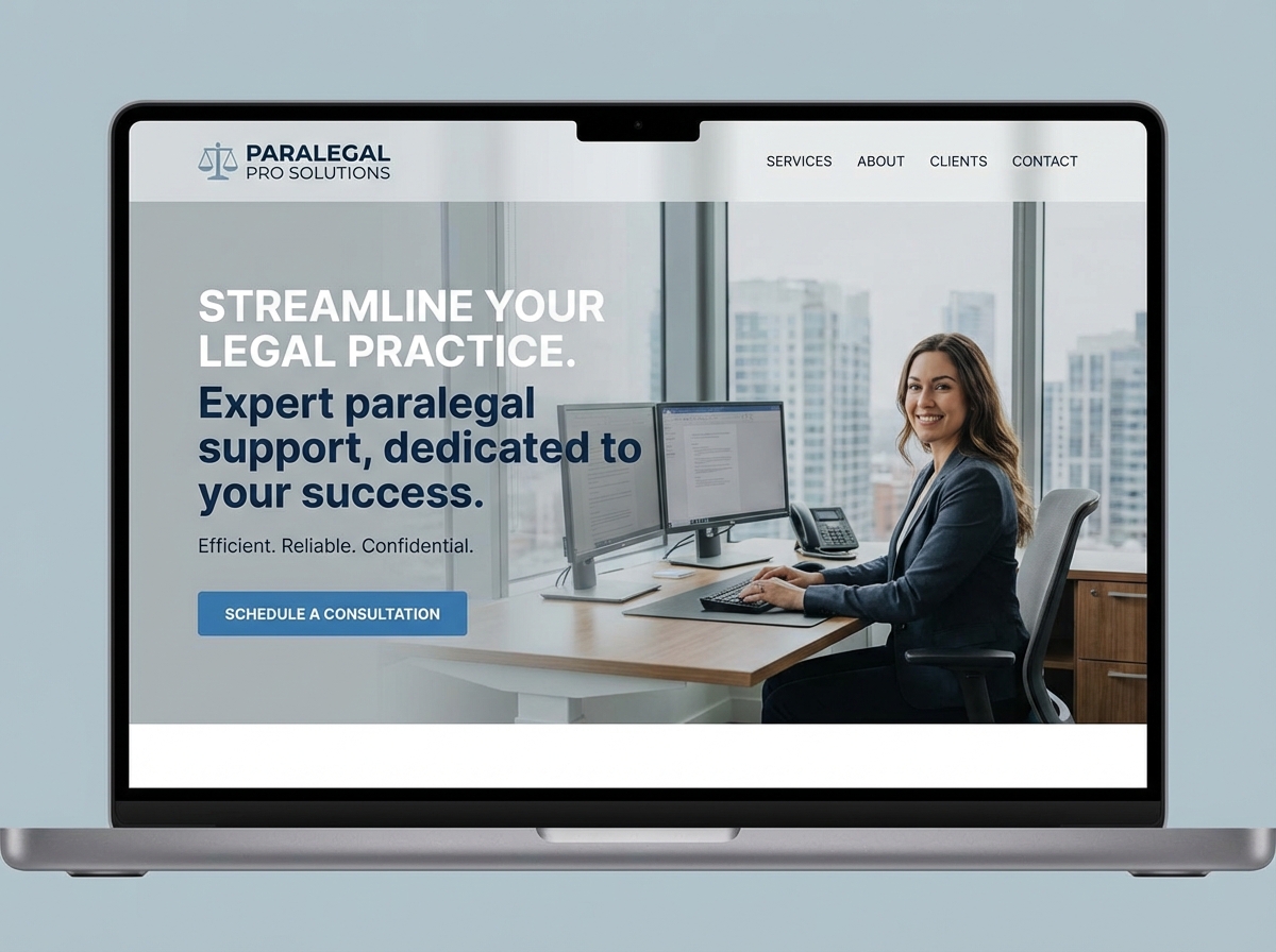 Build a Professional Paralegal Website website preview