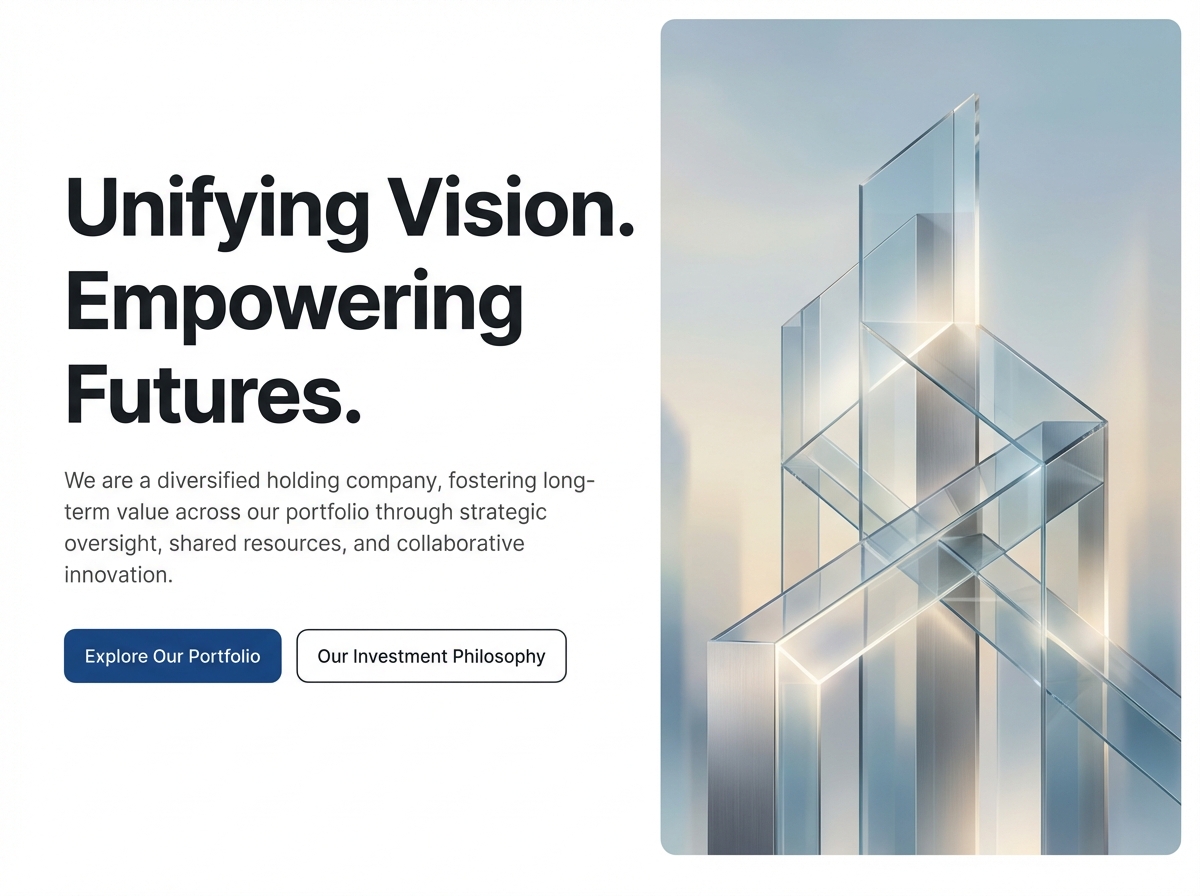 Build Your Professional Parent Company Website website preview