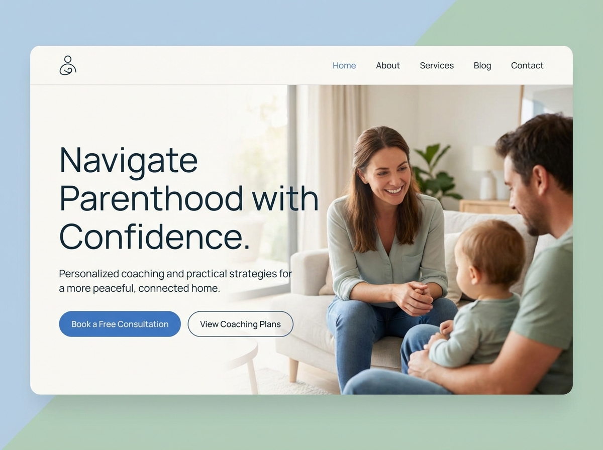 Build Your Authority With a Professional Parenting Coach Website website preview