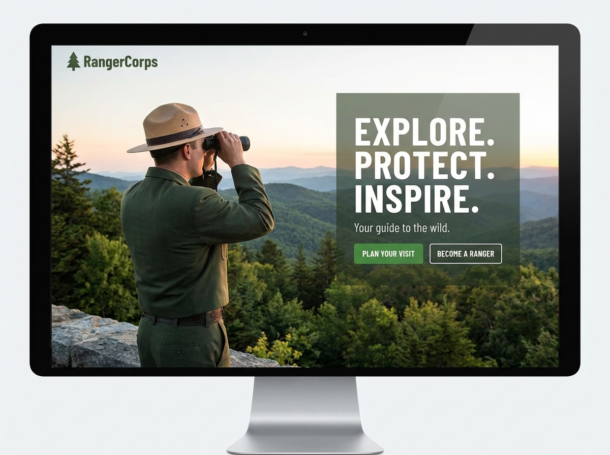 Build Your Outdoor Brand with a Stunning Park Ranger Website website preview