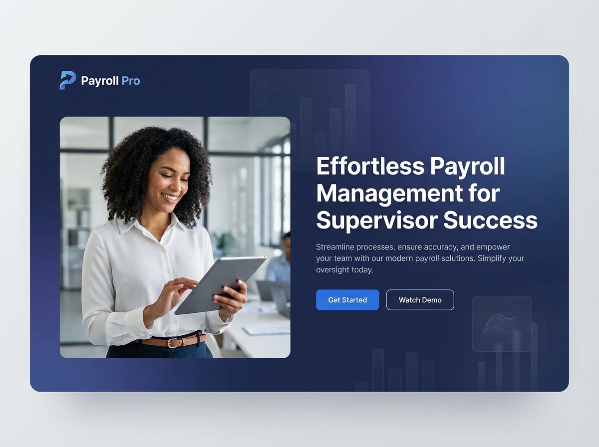 Build Your Professional Site with a Payroll Supervisor Website Builder website preview