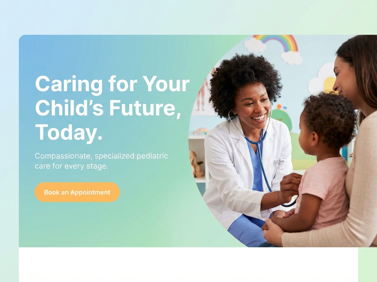 Build a Compassionate, High-Ranking Pediatrics Website website preview