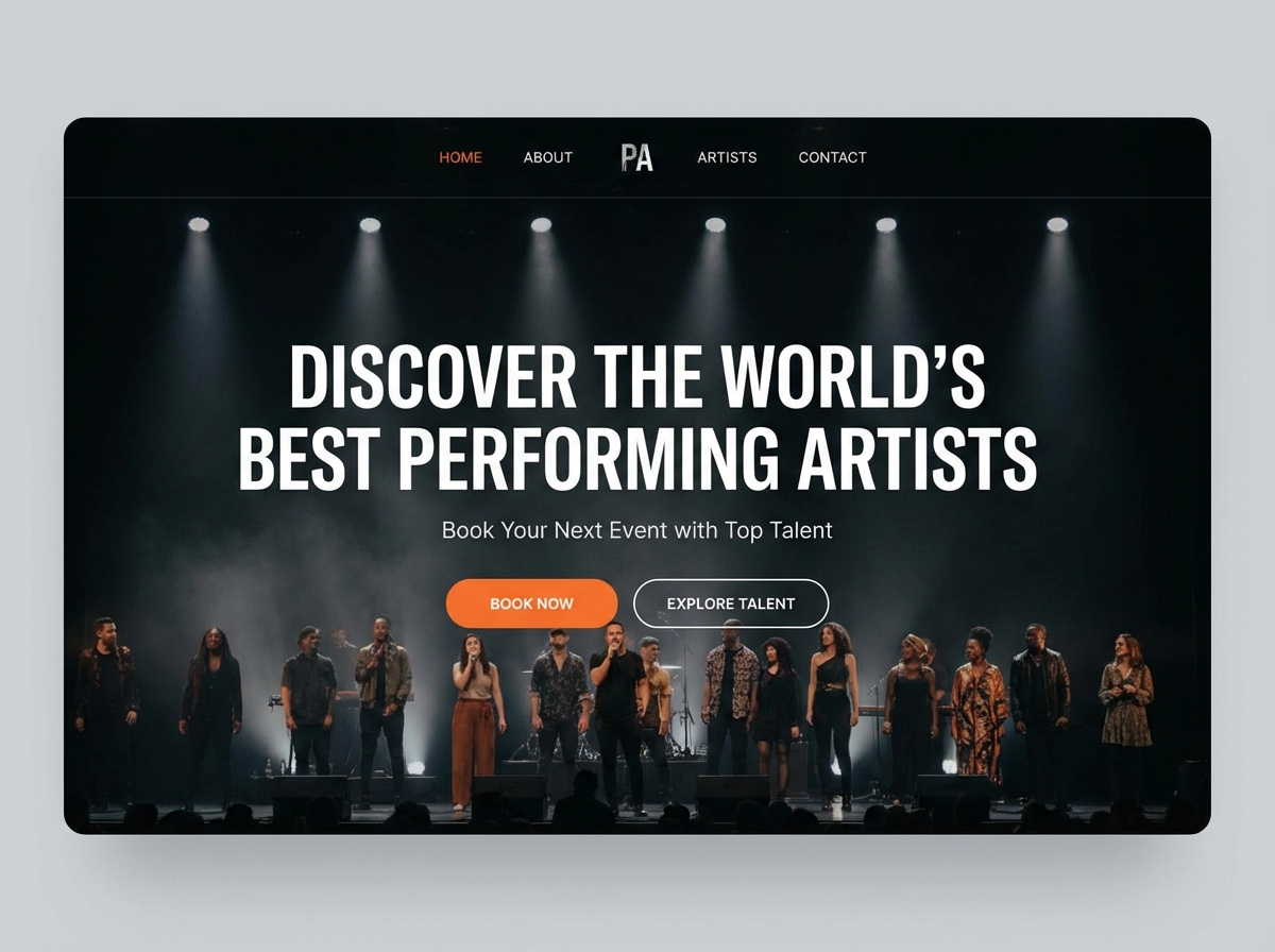 Showcase Your Talent with a Stunning website preview