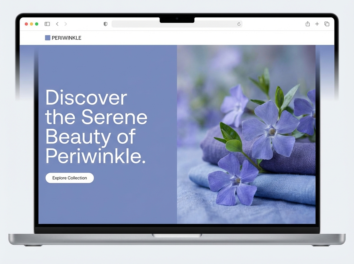 Unleash Your Creativity with Grigora's stunning website builder for Periwinkle Color palettes website preview