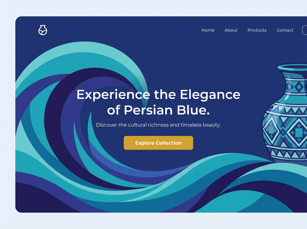 Unveiling the Depth of <span class="gradient-text">Persian Blue Color</span> website preview
