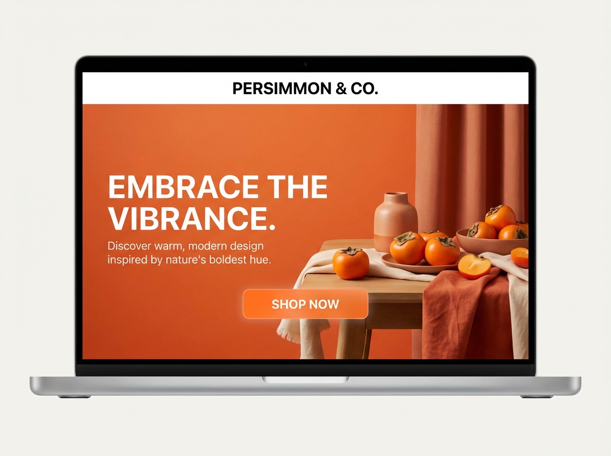 Unleash Your Creativity with the Perfect Persimmon Orange Color Palette website preview
